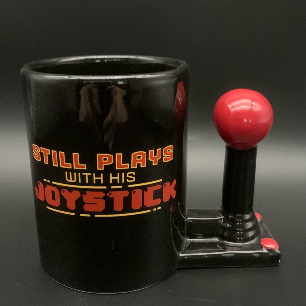 NEW “Still Plays With Joysticks” Gamer Coffee Mug 15oz Big Mouth Inc.